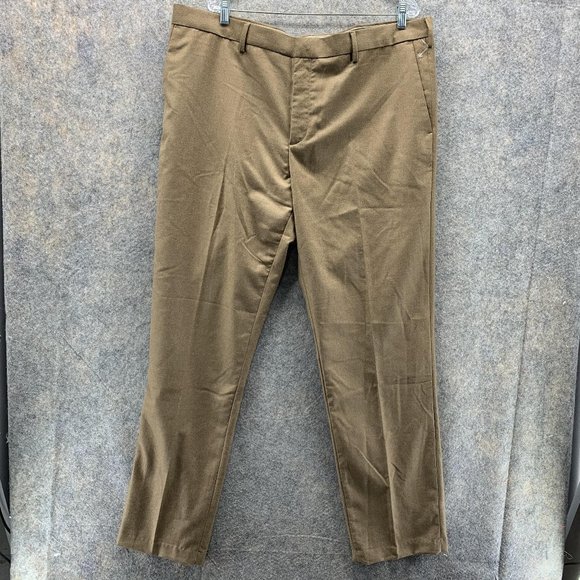 Banana Republic Pants Men 42x34 Casual Khaki Chino trousers Pockets Dress Wool